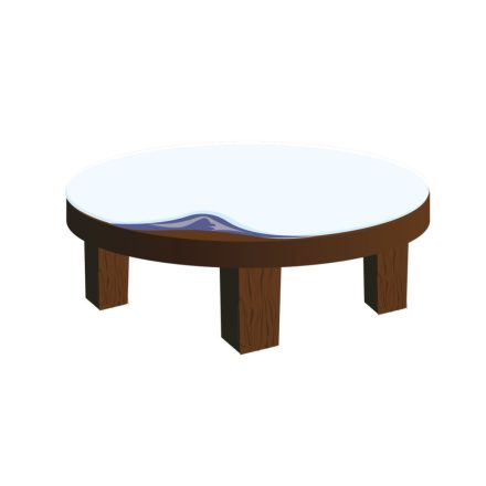 Kör alakú asztalvédő 5 mm