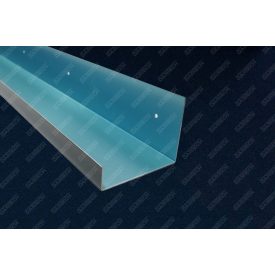 Szürke alumínium csatornaelem - 2 m