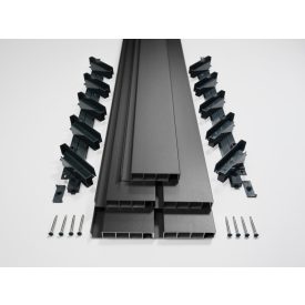 Alumínium tető pergola szett szürke - 5 lamella