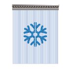 Fagyálló bordázott PVC hőfüggöny 1520 × 2550 mm