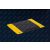 ESD álláskönnyítő szőnyeg 450 × 610 × 17 mm – fekete/sárga