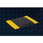 ESD álláskönnyítő szőnyeg 610 × 610 × 17 mm – fekete/sárga