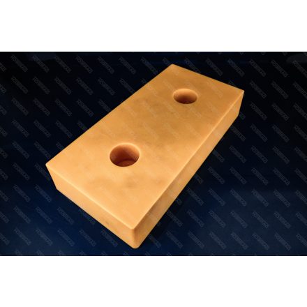 Rámpa erősített műanyag ütköző sárga 500×250×90 mm