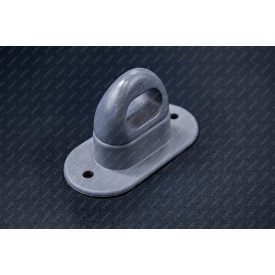 Műanyag rögzítő fül szürke