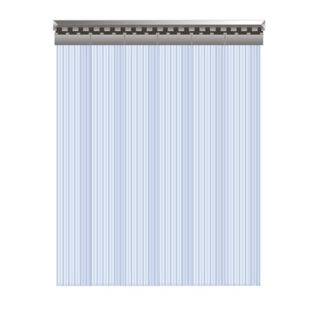 Normál bordázott PVC hőfüggöny 1520 × 2550