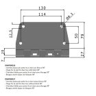 Lengőajtó zsanér 90°