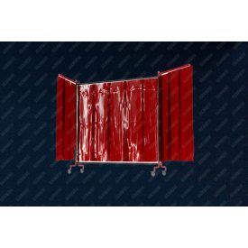   Guruló hegesztő paraván, szélesített, elhúzható PVC ponyvával