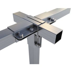   Rögzítő konzol dupla "T" egyenes kimenettel 5×5 cm