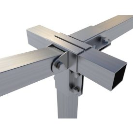   Rögzítő konzol dupla "T" + állítható és egyenes oldal 5×5 cm