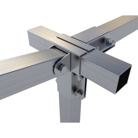 Rögzítő konzol dupla "T" + állítható és egyenes oldal 5×5 cm