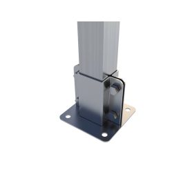 Rögzítő konzol talpelem, oldalt csavaros 5×5 cm