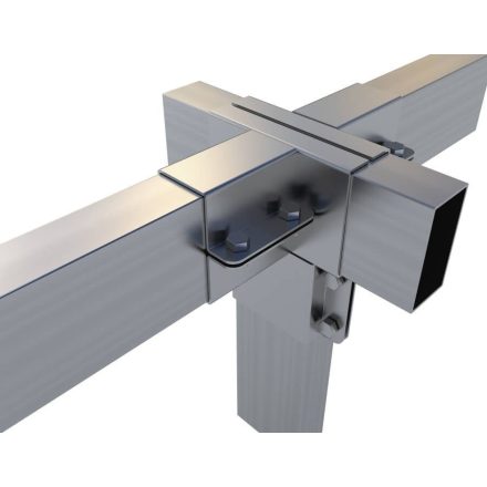 Rögzítő konzol dupla "T" egyenes kimenettel 10×5 cm