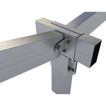 Rögzítő konzol dupla "T" + állítható oldal 10×5 cm