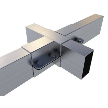 Rögzítő konzol "+" 10×5 cm / bilincses