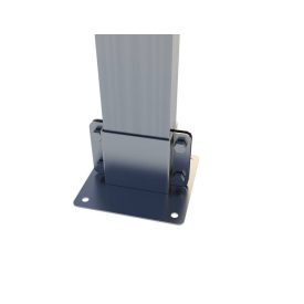 Rögzítő konzol talpelem, oldalt csavaros 10×5 cm