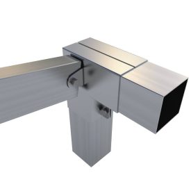   Rögzítő konzol sarokidom "L" + jobb oldalt állítható 10×5 cm / 10×10 cm