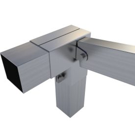   Rögzítő konzol sarokidom "L" + bal oldalt állítható 10×5 cm / 10×10 cm