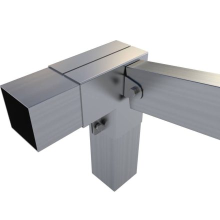 Rögzítő konzol sarokidom "L" + bal oldalt állítható 10×5 cm / 10×10 cm