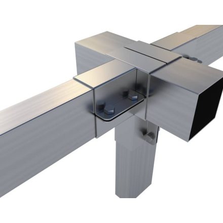 Rögzítő konzol dupla "T" egyenes kimenettel 10×5 cm / 10×10 cm