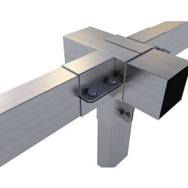   Rögzítő konzol dupla "T" fix  2 × 10×5 cm / 2× 10×10 cm