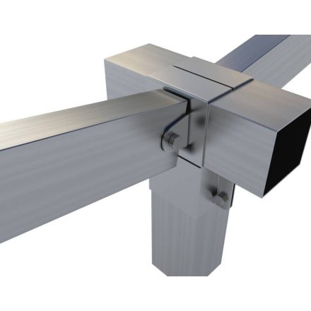 Rögzítő konzol dupla "T" állítható 2 × 10×5 cm / 2 ×10×10 cm