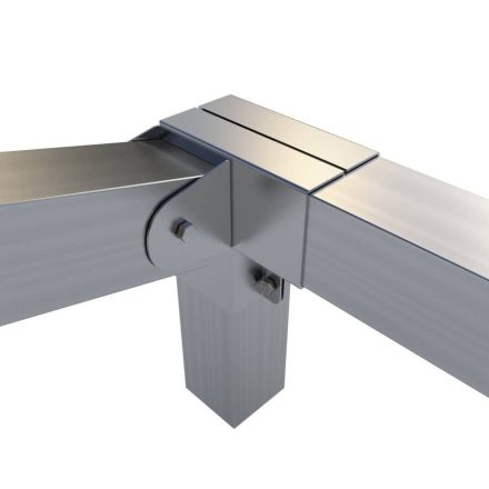 Rögzítő konzol sarokidom "L" jobb oldalt állítható 10×10 cm