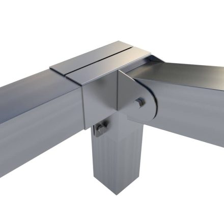 Rögzítő konzol sarokidom "L" bal oldalt állítható 10×10 cm