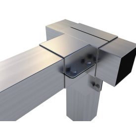 Rögzítő konzol "T" egyenes kimenettel 10×10 cm