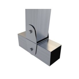 Rögzítő konzol dupla egyenes 10×10 cm