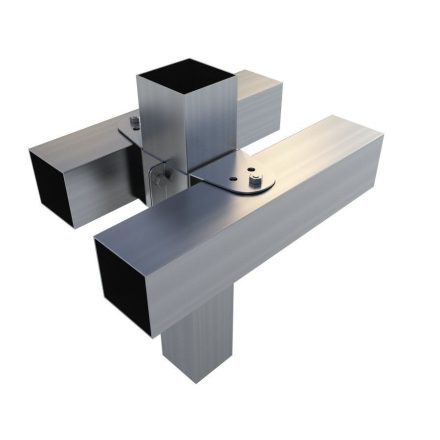 Rögzítő konzol dupla függesztett kereszt csatlakozó 10×10 cm