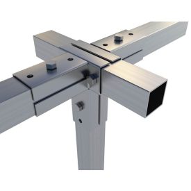   Rögzítő konzol dupla "T" egyenes kimenettel 2,5×2,5 cm