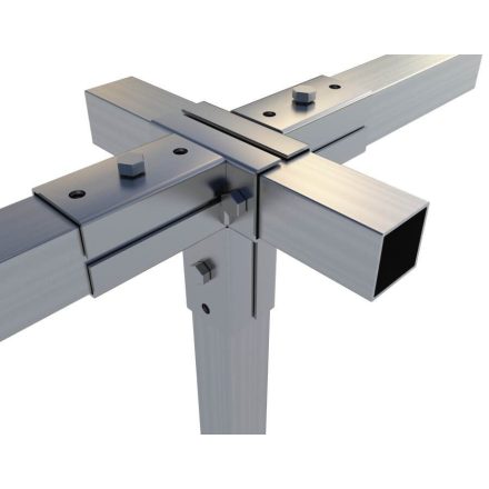 Rögzítő konzol dupla "T" egyenes kimenettel 2,5×2,5 cm