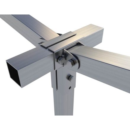 Rögzítő konzol dupla "T" + állítható oldal 2,5×2,5 cm