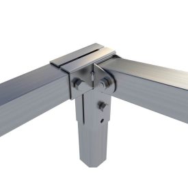   Rögzítő konzol sarokidom "L" jobb oldalt állítható 2,5×2,5 cm