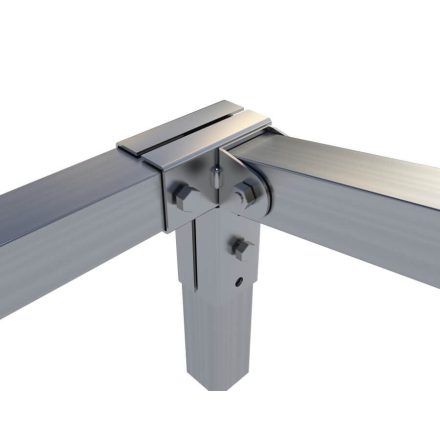 Rögzítő konzol sarokidom "L" jobb oldalt állítható 2,5×2,5 cm