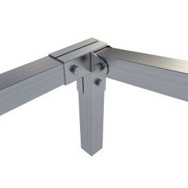   Rögzítő konzol sarokidom "L" + jobb oldalt állítható 5×5 cm