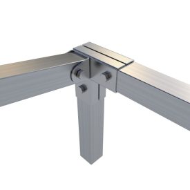   Rögzítő konzol sarokidom "L" + bal oldalt állítható 5×5 cm 