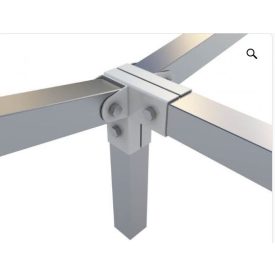   Rögzítő konzol sarokidom "L" + dupla állítható 5×5 cm