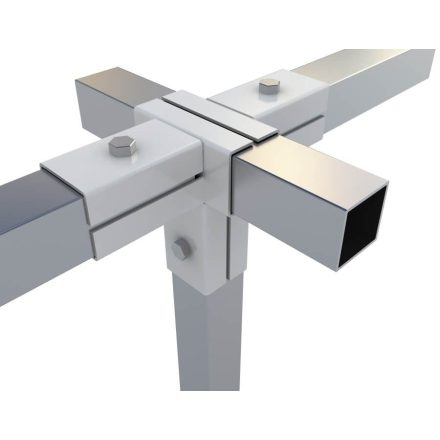 Rögzítő konzol dupla "T" egyenes kimenettel 5×5 cm