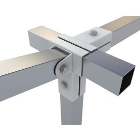   Rögzítő konzol "T" + állítható és egyenes oldal 5×5 cm