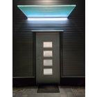 Üveg előtető alumínium profillal 1000×800 mm led világítással