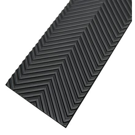 Halszálka mintás fekete gumilemez 3,5 mm